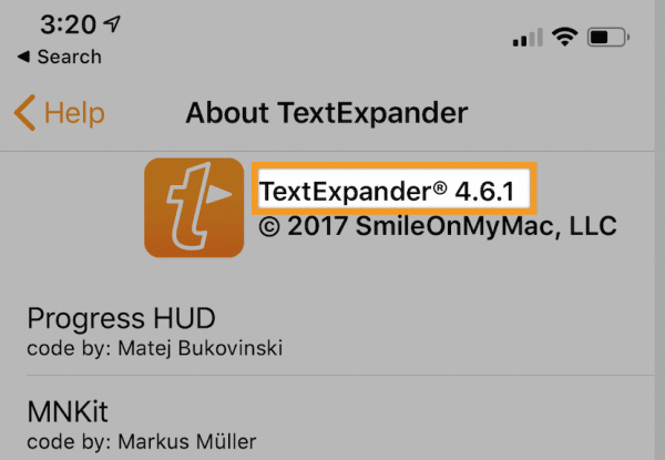 About TextExpander on iOS